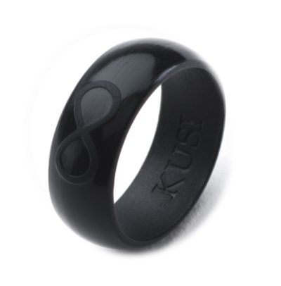 Men's Black Silicone Ring