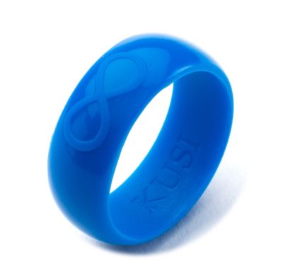Men’s Blue Silicone Ring