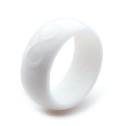 Men’s White Silicone Ring