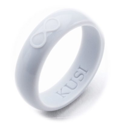 Women’s Silver Silicone Ring