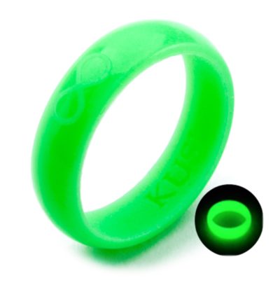 Women’s Green Glow Silicone Ring